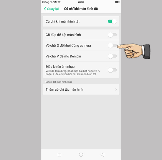 Kích hoạt tính năng
